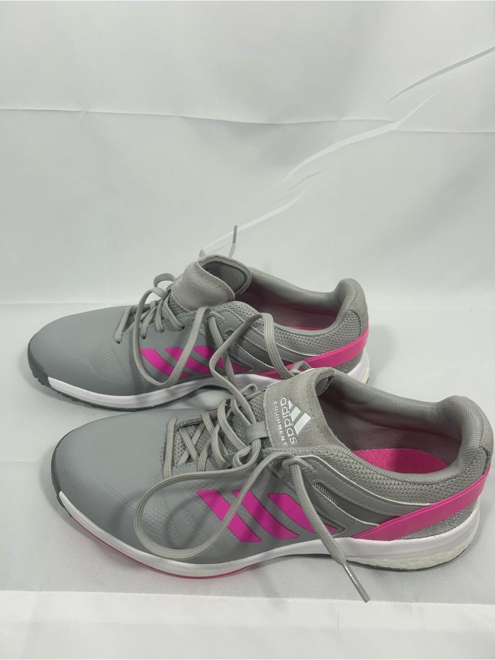 adidas Women’s Grey and Pink Athletic Trainers